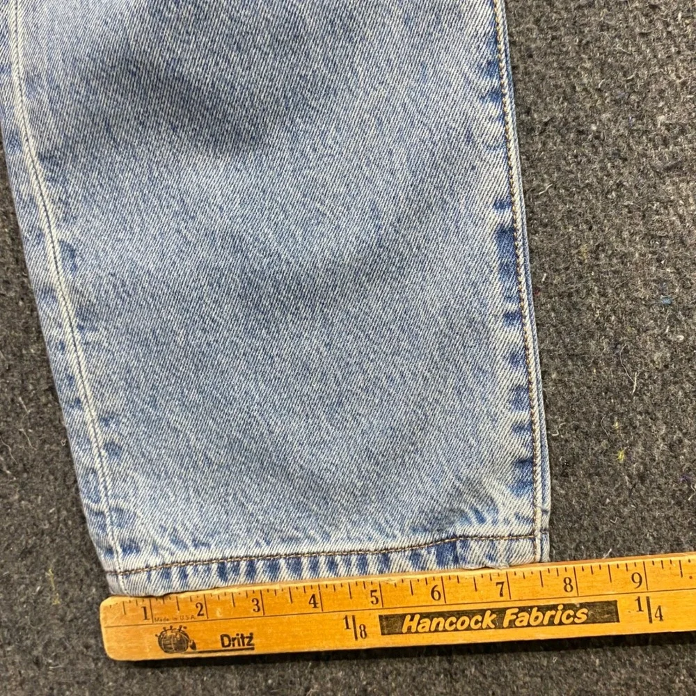 Levi 501 Original Jeans Sz 32 Mens Blue Grunge Distressed Straight Leg Pants